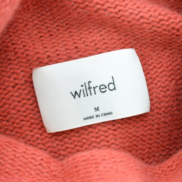 NWOT Aritzia Wilfred 100% Cashmere Montpellier Luxe Turtleneck Dusty Rose Sz M - Picture 4 of 7